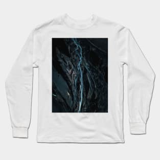 Abstract River in Iceland - Landscape Photography Long Sleeve T-Shirt
